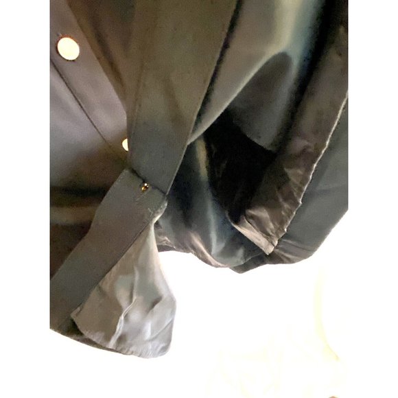 Calvin Klein Women Size 4 Classy Black Dress Sleeveless Lined Gold Buttons - Picture 12 of 14